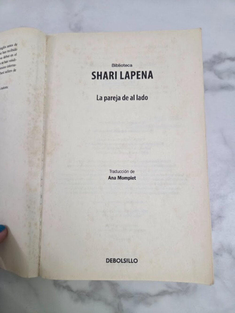 Shari Lapena La Pareja De Al Lado Spanish Book Libro En Espanol Paperback - Picture 6 of 7